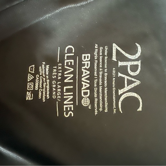 2 PAC T-SHIRT | Black & pink official printed 2 pac band hip hop t-shirt - Picture 3 of 5